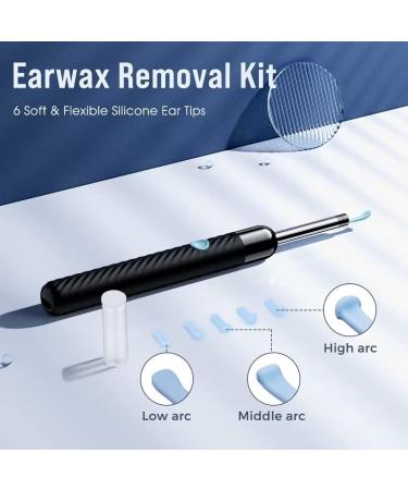 Ear Wax Removal Tool with 1080P Camera & 6 Ear Picks for iPhone, iPad, Android - Black - Buy Online on GoSupps.com