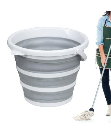Shakven Outdoor Camping Bucket - Ergonomic Water Bucket with Large Capacity | 10L Space-Saving Fishing Bucket Portable Water Bucket with Handle for Camping