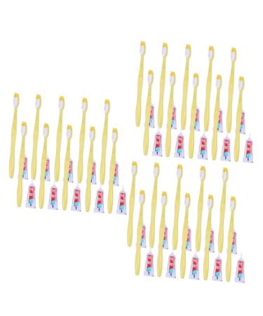 Minkissy 30 STK toothbrush and toothpaste kit for hotels toothbrush and toothpaste travel toothbrush toothbrush with soft bristle toothbrush travel travel set Dedicated to travel kit travel