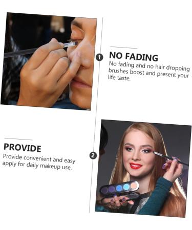 Mipcase 10pcs Angled Eyebrow Brush Travel Makeup Brush Eyeliner Groom Kit Eye Liner Brush Eyeliner Brush Mix - Buy Online on GoSupps.com