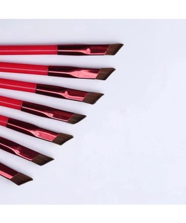 Wild Eyebrow Brush Multifunction Simulated Eyebrow Hair Makeup Brush Contour Eyeshadow Concealer Square Make Up Brushes Pink - Buy Online on GoSupps.com