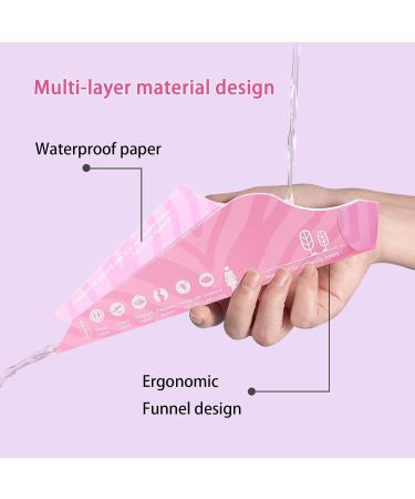 Shakven Women Pee Funnel | Waterproof Paper Vertical Pee Funnel | Multifunctional Leakproof Urination Device Portable Urinal Device for Travel Camping Picnic Hiking - Buy Online on GoSupps.com