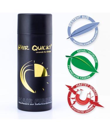  Hair Quicky High Quality Hair Fibers Stirring Bristles Immediate Effect On Secret Corners Partial Salons Hair Loss And Luminous Hair Natural Keratin 28g Black & Brown - Buy Online on GoSupps.com