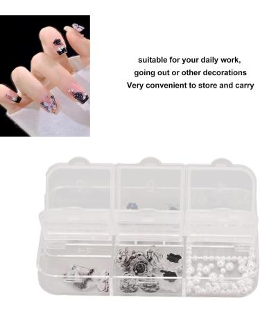 Black White Nail Charms Sufficient Quantity Accessories Charmsshape Shape Accessories Accessories for Shape Kit Rhinestones - Buy Online on GoSupps.com