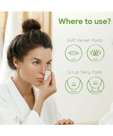 Bambaw Reusable Makeup Remover Pads - 16 Cotton Rounds with Laundry Bag - Eco-Friendly Face Pads for Eye Makeup Removal - Washable and Sustainable Beauty Cloth - Buy Online on GoSupps.com