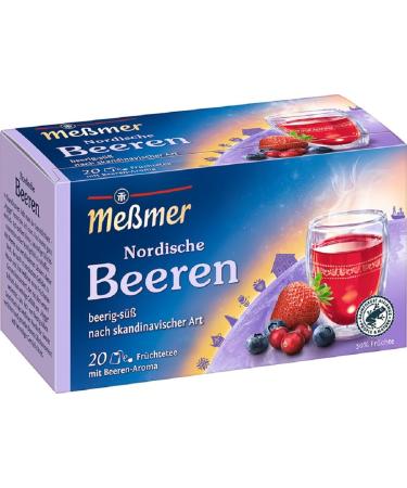 Meßmer Country Tea | Nordic Berries | 20 tea bags | Gluten-free | Lactose-free | Vegan 20 tea bags Nordic Berries