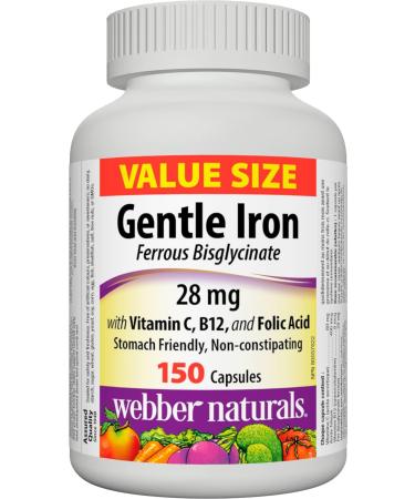 Webber Naturals Gentle Iron Supplement + Vitamin D3 1000 IU Bundle Nutritional Supplement + Vitamin D3 - Buy Online on GoSupps.com