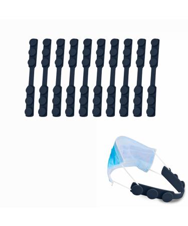 5/10 pieces of adjustable masking hook silicone mask holder adjustable mask holder back head slippery mask pipe handles Extension hooks relax your ears (B 10 pieces)