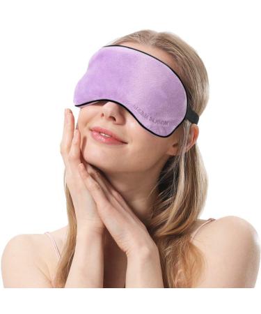 Heated Eye Mask - USB Steam Warm Compress for Puffy Eyes & Dry Eye Relief (Violet) - Buy Online on GoSupps.com