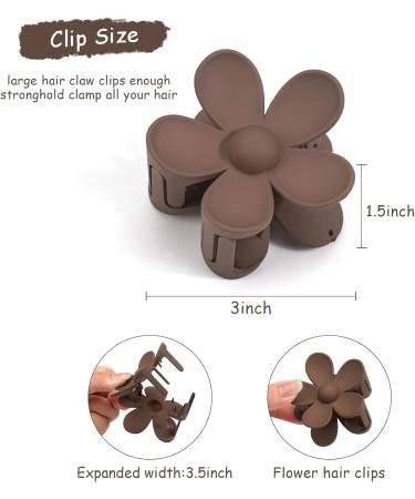 MiDoDo Hawaiian Flower Hair Clips for Women 4 Pack Flower Hair Claw Clips Plumeria Claw Clips for Thin Hair Large Claw Clips for Thick Hair Beach Tropical Hair Accessories for Girls Classic - Buy Online on GoSupps.com