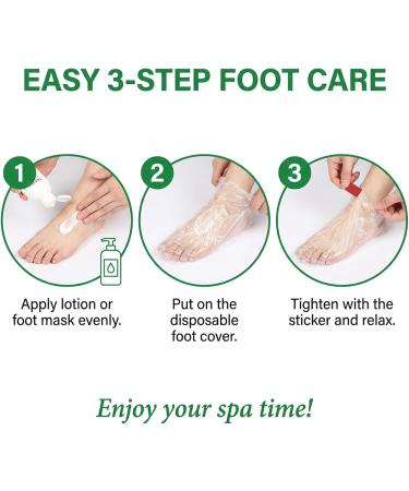 Lot de 100 couvre-pieds en plastique pour pieds - Jetables - Pour le bain de paraffine la p dicure le spa les chaussures - Buy Online on GoSupps.com