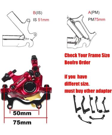 Catazer MTB Road XTECH HB-100 Hydraulic Disc Brake Calipers Set - Front & Rear | Mountain Bike E-Bike Disc Brake - Black - Buy Online on GoSupps.com