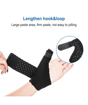 Breathable Kids Finger Brace - Left & Right Hand Thumb Support with Aluminum Bar for Tendinitis & Fracture - Black (M - Buy Online on GoSupps.com