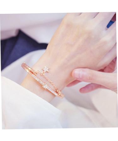 Magiclulu Vintage Ros gold Strass Bracelet - Sun & Moon Design for Women | Stylish Women's Jewelry - Buy Online on GoSupps.com