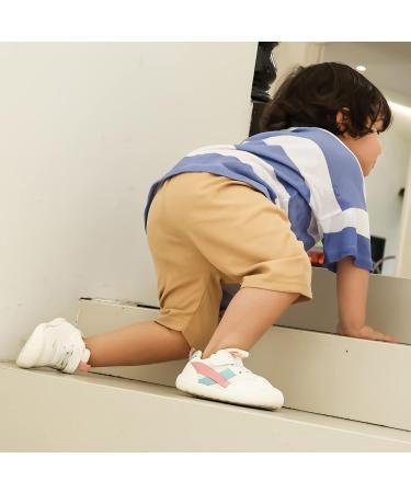 MK MATT KEELY Baby First Walking Shoes - Toddler Anti-Slip Soft PU Leather Sneakers, 5 UK Child, Pink - Buy Online on GoSupps.com