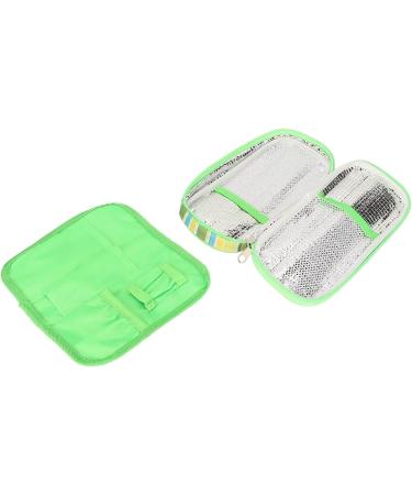 Insulin Cooler Travel Case - Lightweight Multi-Layer Portable Cooling Bag for Diabetics in Green - Buy Online on GoSupps.com