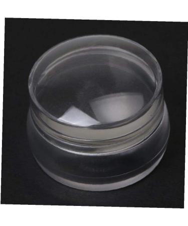Clear Jelly Nail Art Stamper and Scraper Transparent Silicone Nail Art Stamping Template with Cap Manicure Nail Care Tool-1set - Buy Online on GoSupps.com