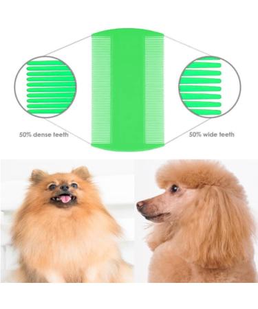 Zhjuju Lice Change - 4 Long-Lasting Double-Sided Combs for Head Lice | Durable Fine-Toothed Lice Removal for Kids Adults & Pets - Green & Blue - Buy Online on GoSupps.com