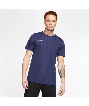 Buy NIKE Men's Dry Park VII JSY SS T-Shirt - Stylish Blue & White Solid Color - International Shipping Available - Buy Online on GoSupps.com