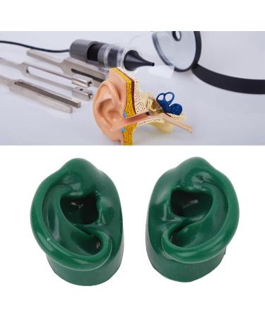 Simulated Pair Human Ear Model for Acupuncture Display - Soft, Slick, Water-Resistant (Green) - Buy Online on GoSupps.com