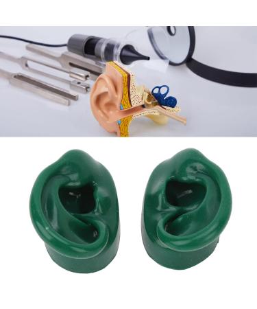 Water-Resistant Silicone Pair Ear Model for Acupuncture - Large Base, Green - Buy Online on GoSupps.com
