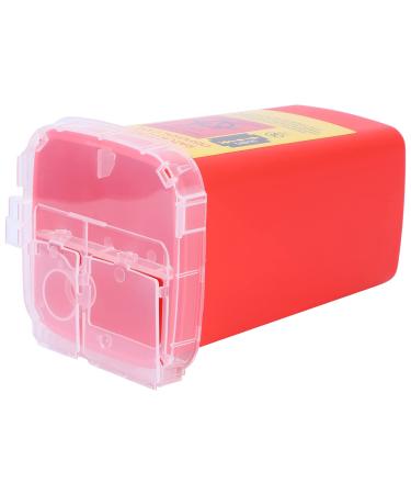 Minkissy 1Stk disposable razor Sharps am storage container for hairdressing salons blade dispenser disposal container for needles disposal of razor blades bank man waste or