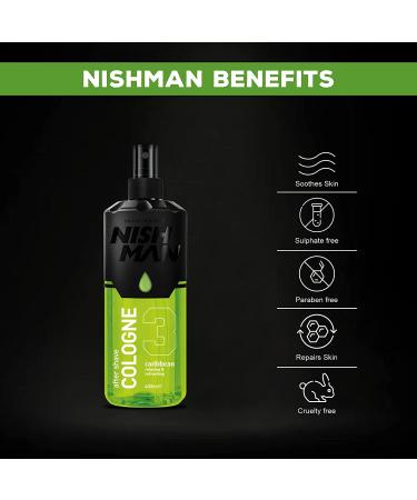 nishman After Shave Series (400ml 03 Caribbean) 14.11 Ounce (Pack of 1) 03 Caribbean - Buy Online on GoSupps.com