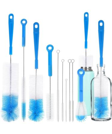 qazaa 10 Pack Bottle Cleaning Brush Set Long Handle Stainless Steel Bottle Cleaner Brush Deep Cleaning Handle Brush Set - Buy Online on GoSupps.com