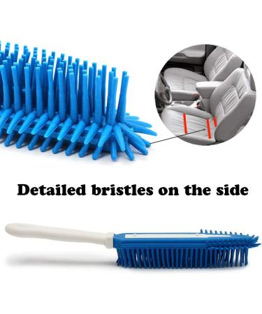 Pasuwsima 2 Pcs Silicone Pet Hair Removal Brush - Car & Auto Bedding Carpets Detailing Tool for Dog & Cat Hair - Blue/Green - Buy Online on GoSupps.com