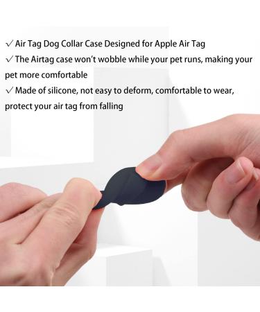 PAKESI Airtag Dog Collar Holder Tracking Dog Cat Pet Loop 3 Pack Silicone Pet Collar Anti-Lost Air Tag Holder for Apple Airtags Anti-Lost Air Tag Holder-M size Dark Blue + Black + Yellow M - Buy Online on GoSupps.com