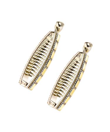 Lurrose Fishtail Hair Clip Wire Hoop Combs Banana Combs Hair Accessories for Girls Women 2pcs