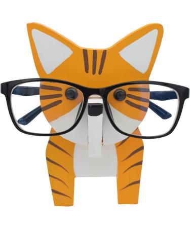 Vipbuy Cat-Shaped Wood Carved Glasses Holder | 3D Wood Puzzle Display Rack for Sunglasses | Unique Pet Lover Gift & Home Office Decor - Buy Online on GoSupps.com