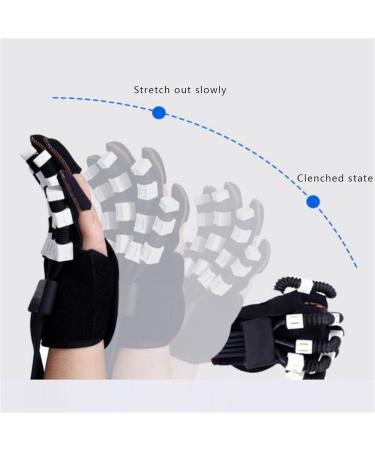 ZZBB Rehabilitation Robot Gloves Hemiplegia Rehabilitation Training Equipment for Hand Dysfunction Patients Exercise Finger Joint Orthosis Left Small - Buy Online on GoSupps.com