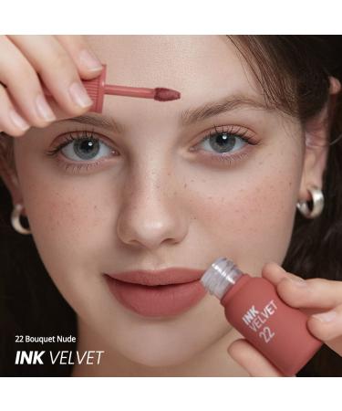 Peripera Ink the Velvet Lip Tint - 022 BOUQUET NUDE (0.14 fl oz) - Buy Online on GoSupps.com