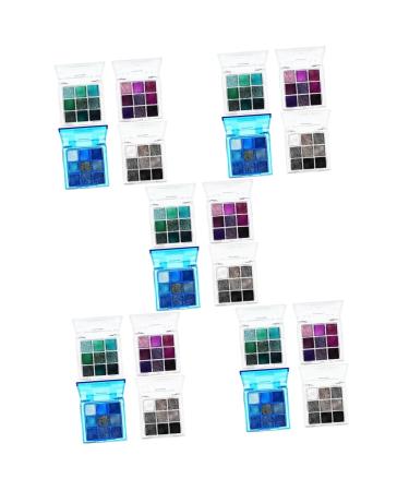 TOVINANNA 20 Pcs Eye Shadow Palette Neutral Eyeshadow Palette Makeup Palette Eyeshadow Glitter Makeup Plastic 1 count (Pack of 1) Multix5pcs