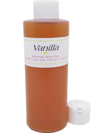 Vanilla Scented Body Oil Fragrance Flip Cap - Gold - 4 oz. - ID#122085