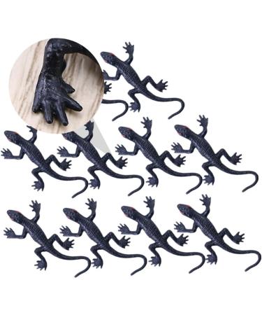 Lurrose 10-Piece Halloween Gecko Toys - Realistic Artificial Reptiles for Halloween Decorations & Terrariums - 2.8x5.5cm - Buy Online on GoSupps.com