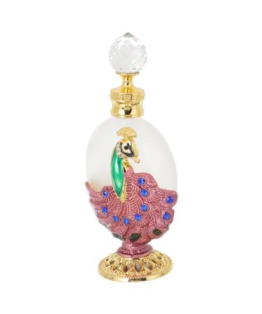 CHILDWEET Retro Fragrance Bottle Decorative Perfume Storage Bottle Glass Aroma Bottle Empty Perfume Bottle Perfume Vials Arabic Decor Separate Fragrance Bottle Travel Delicate Essence Metal