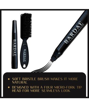 BARDAE Beard Pencil Filler for Men - Long Lasting Water and Sweat Proof Beard Pen - Instant Natural Look - 4 Tip Applicator Design - Black - Buy Online on GoSupps.com