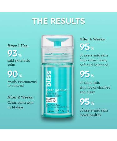Bliss Fab Foaming Cleanser & Clear Genius Toner + Serum | Pore Purifying Duo for Clear Skin | 2 Step Skincare Routine | Clean Vegan Cruelty-Free - Buy Online on GoSupps.com