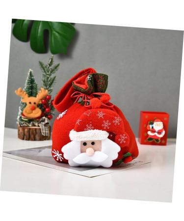 Anneome Pouch 3pcs Christmas Bag Candy Bags Christmas Tree Hanging Ornament Doll Wrapping Bags Drawstring Bag - Buy Online on GoSupps.com
