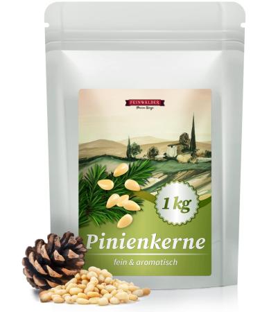 Feinw lder pine nuts untreated and natural/1 kg in the recoverable bag/creamy-nutty taste/healthy topping for bowl salad and pasta