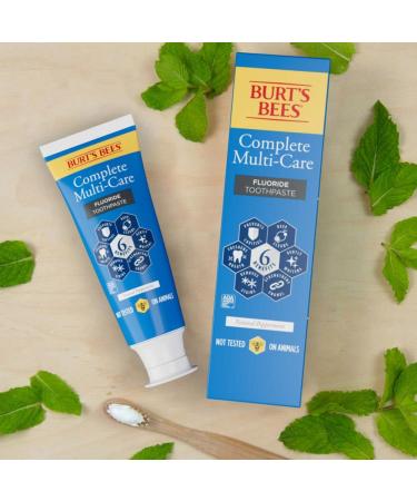 Burt's Bees Complete Multi Care Toothpaste 4.7 oz - Pack of 3 | Natural Oral Care - Buy Online on GoSupps.com