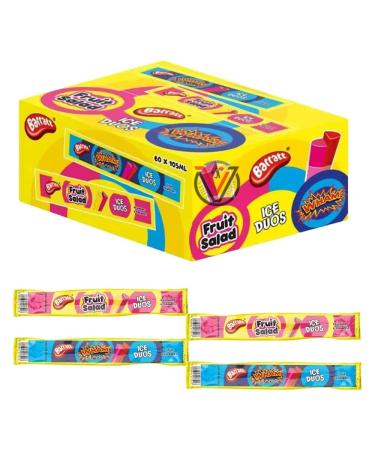 VIMIX Barratt Fruit Salad & Wham Ice Duos 105ml - Mixed 2 Flavours | Pick Any Number of Packs 1.0 count