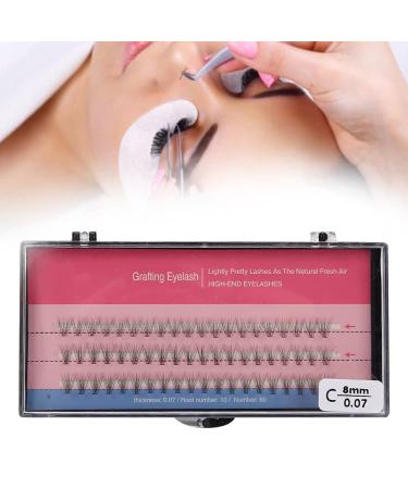 Professional Soft Eyelashes for Extensions - Natural Look 10 Pieces Bundle 0.07 C C Curl 12mm - Buy Online on GoSupps.com