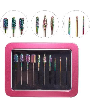 Beaupretty 1Set grinding head cuticle drill bit sanding bands Nail Polishing Tools manicure pedicure drill kit Manicure Drill Bits manicure kit Manicure Tool diamond Tungsten steel file head - Buy Online on GoSupps.com