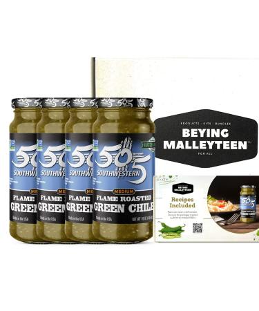 505 Southwestern 16oz jars Diced Flame Roasted Green Hatch Chile  Medium (4 pack) with Recipes (by Beying Malleyteen) - Buy Online on GoSupps.com