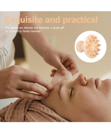 Minkissy 2-Piece Wooden Massage Comb Set for Children - Hand Massager & Scraper Tool for Shampoo & Hair Care - Buy Online on GoSupps.com