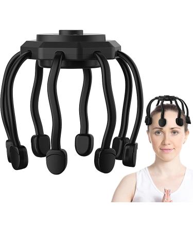 Premium Silicone Head Skin Massage Device | Women's Spa Shampoo Brush with 3 Modes | Handheld Deep Relaxation Scalp Massager - Black - Buy Online on GoSupps.com