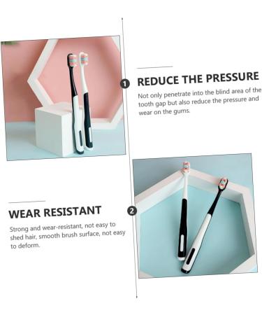 Healvian 4-Piece Paternity Month Manual Toothbrush Set for Sensitive Gums Ideal Oral Care Tools for New Parents & Postpartum Care - Buy Online on GoSupps.com